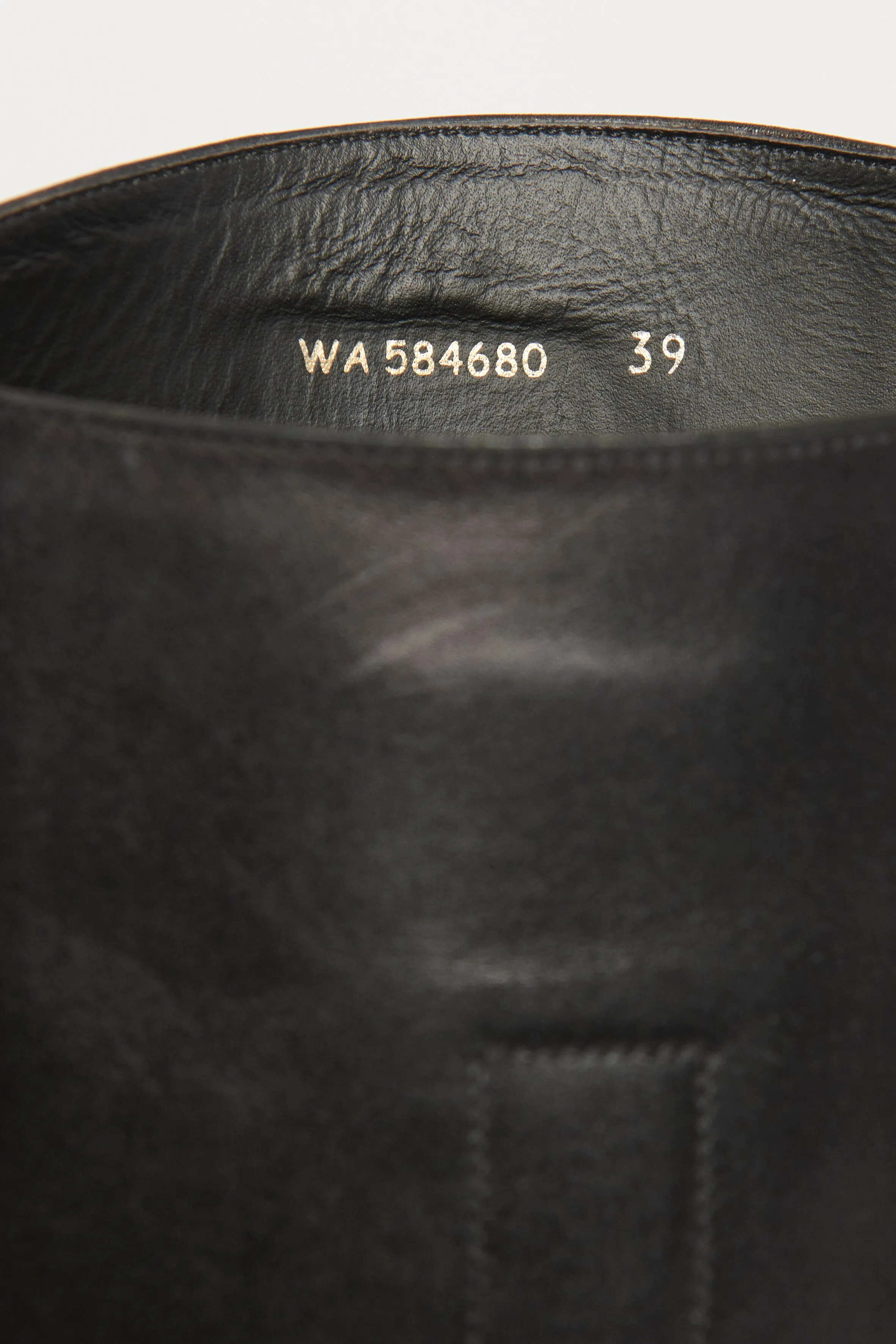 Black Equestrian Preowned Leather Boots