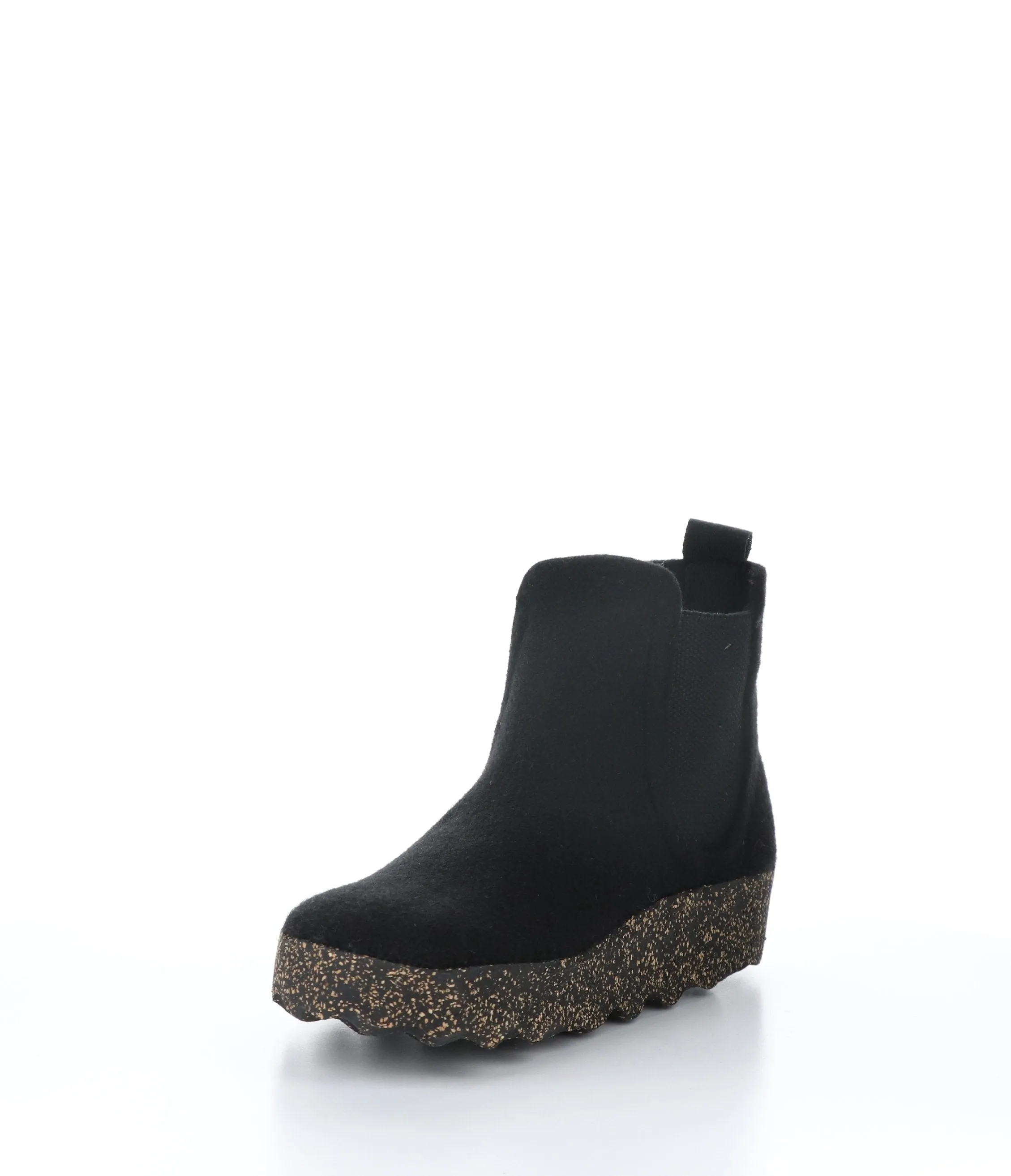 CAIA084ASP Black Round Toe Boots