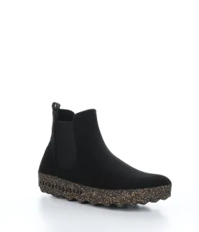 CAIA084ASP Black Round Toe Boots