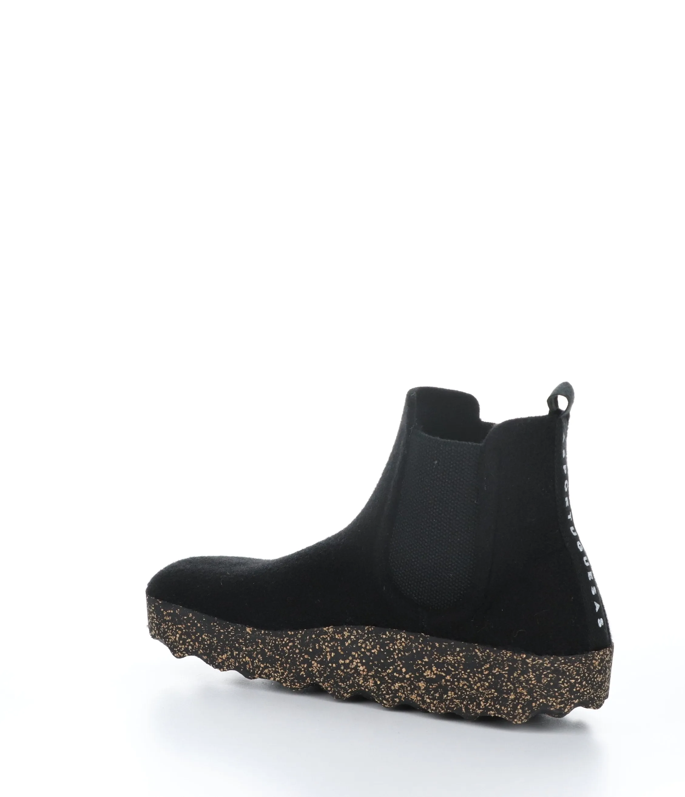 CAIA084ASP Black Round Toe Boots