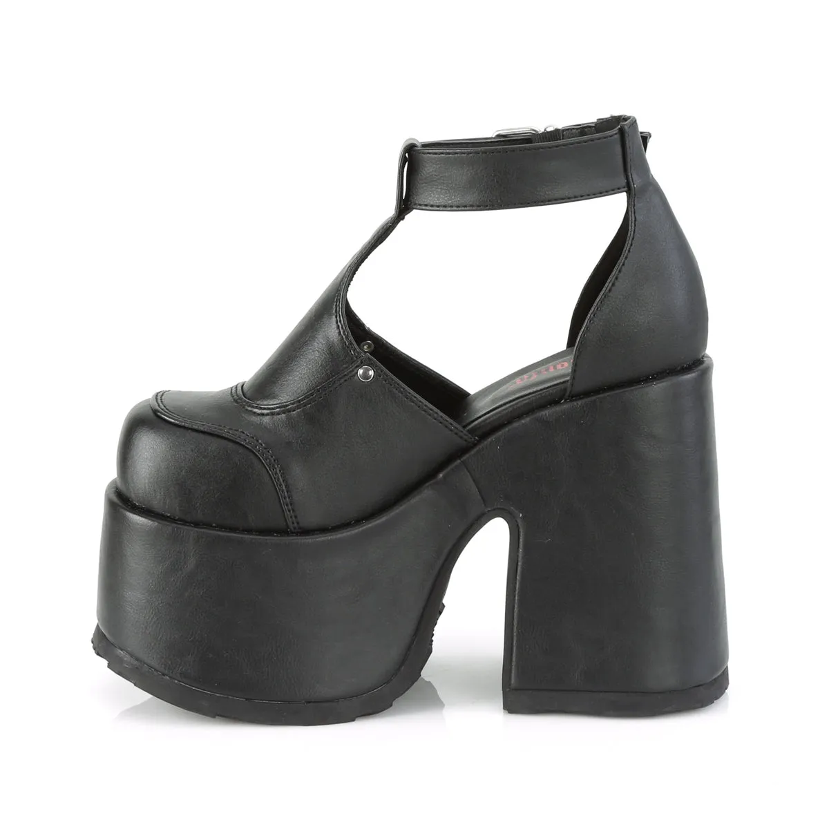 CAMEL-103 DemoniaCult Alternative Footwear Black Women's Platform Sandals