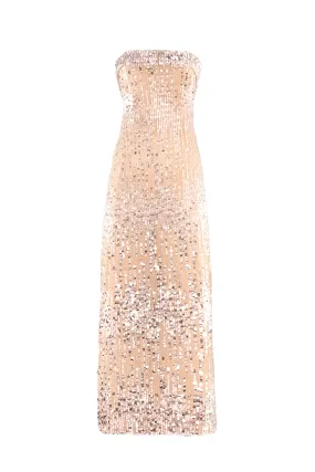 CHAMPAGNE SEQUIN DRESS