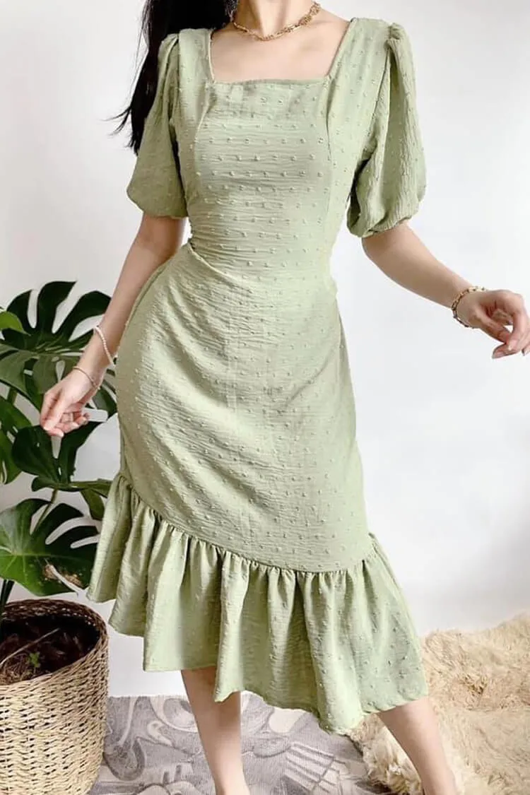Cynthia Square Neck Dress