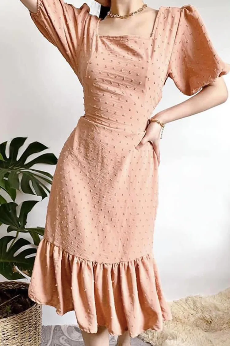 Cynthia Square Neck Dress