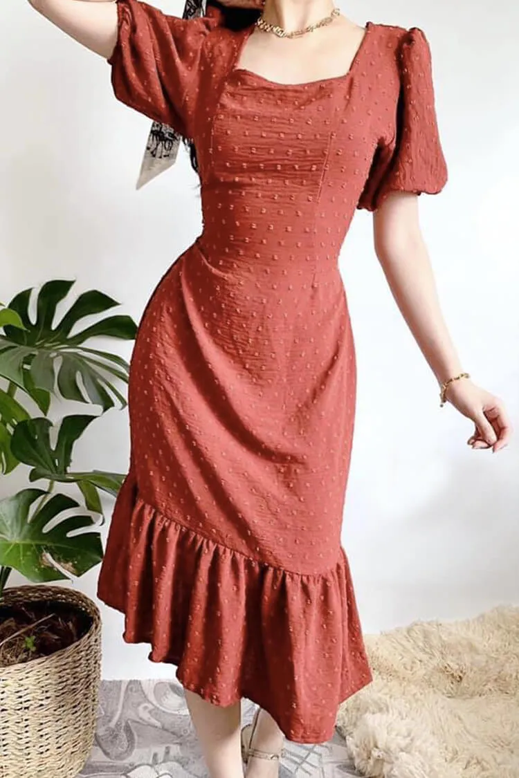 Cynthia Square Neck Dress
