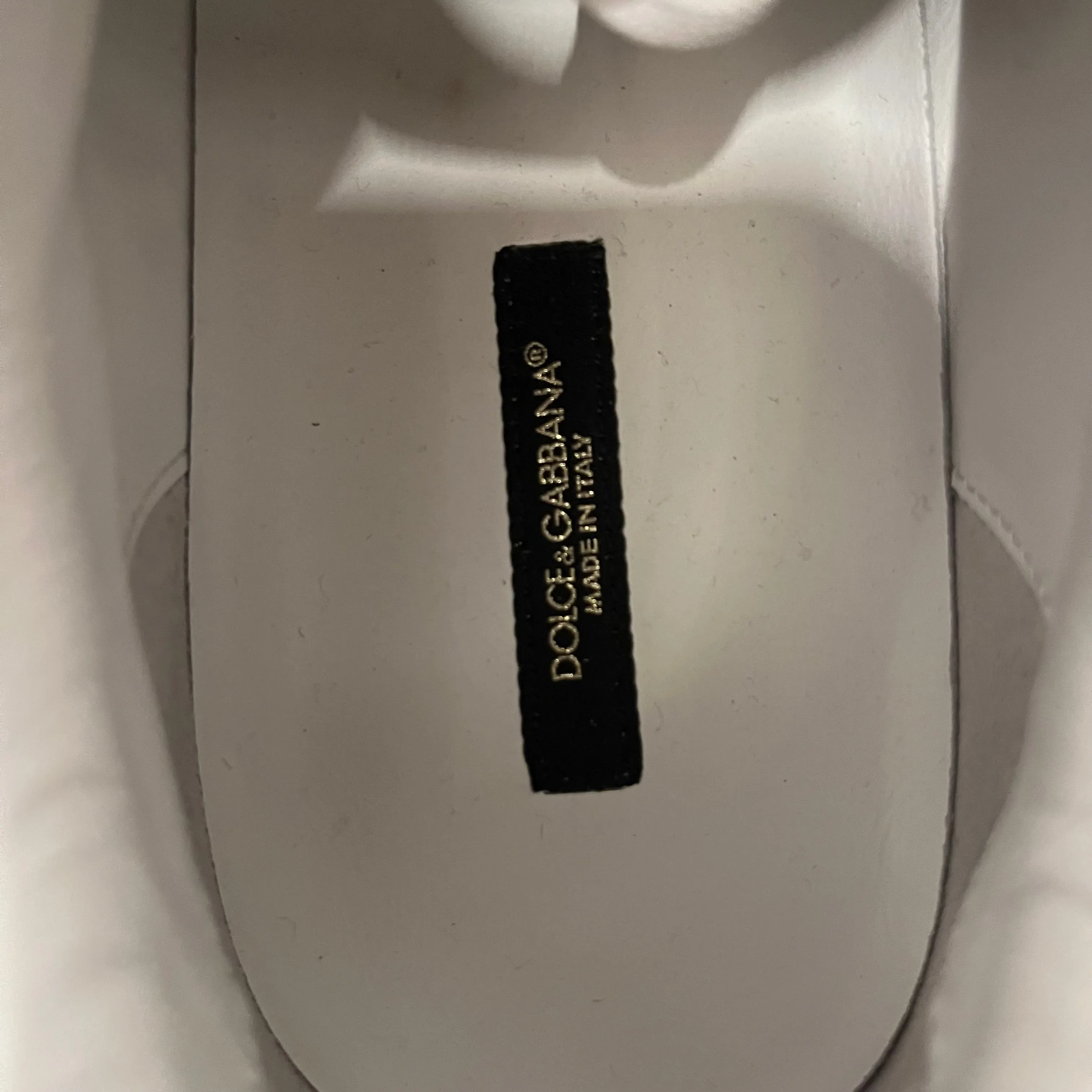 DOLCE&GABBANA/Low-Sneakers/US 9/Leather/WHT/Portofino Leather Low Trainer