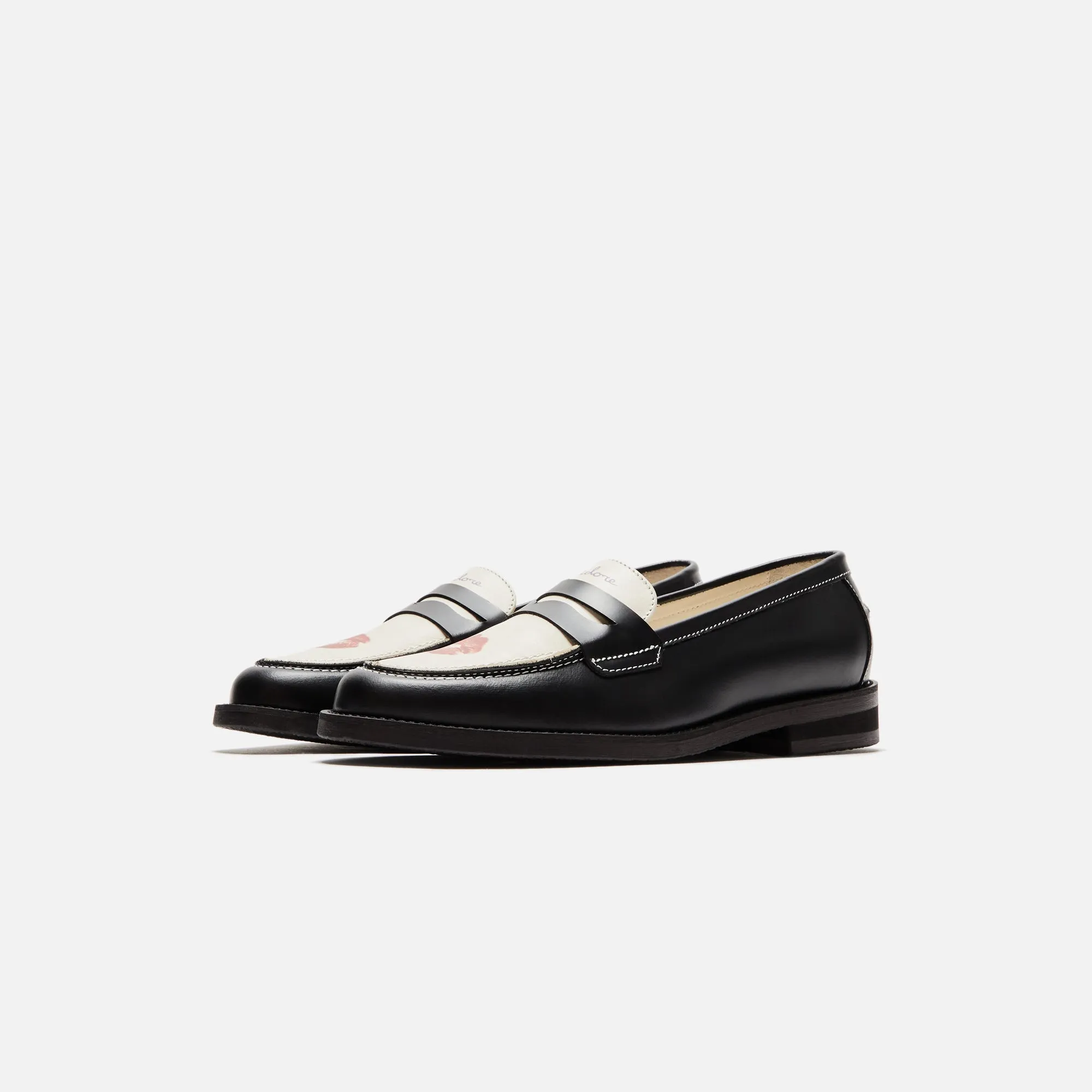 DUKE   DEXTER WMNS Kiss Penny Loafer - Black / White