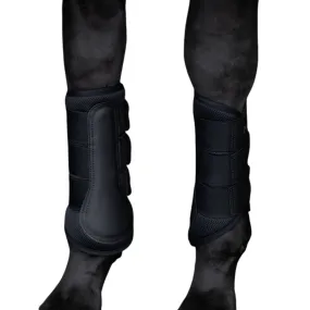 Equestrian Stockholm Classic Mesh Brushing Boots - Black