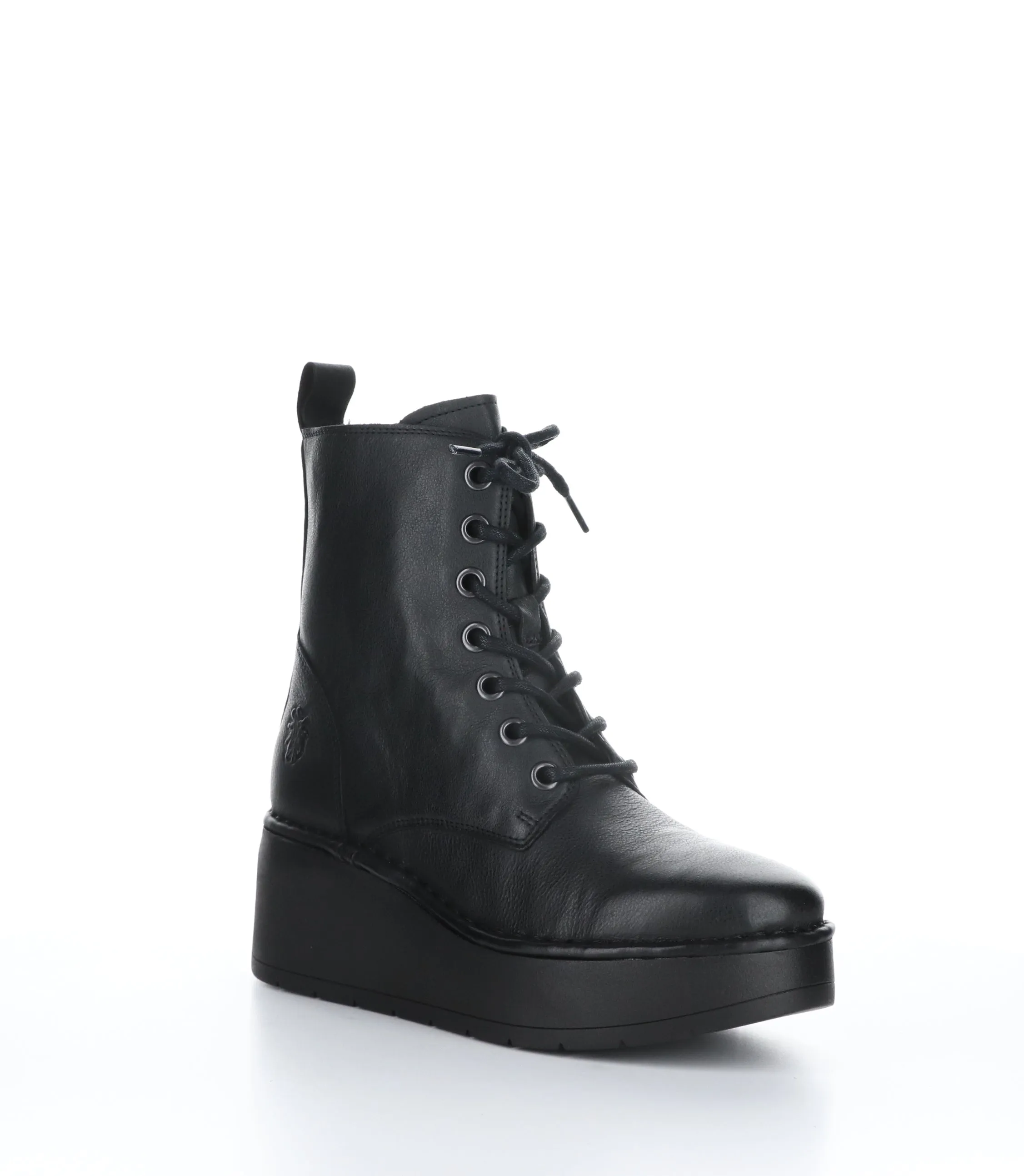 HEPE239FLY Black Zip Up Boots