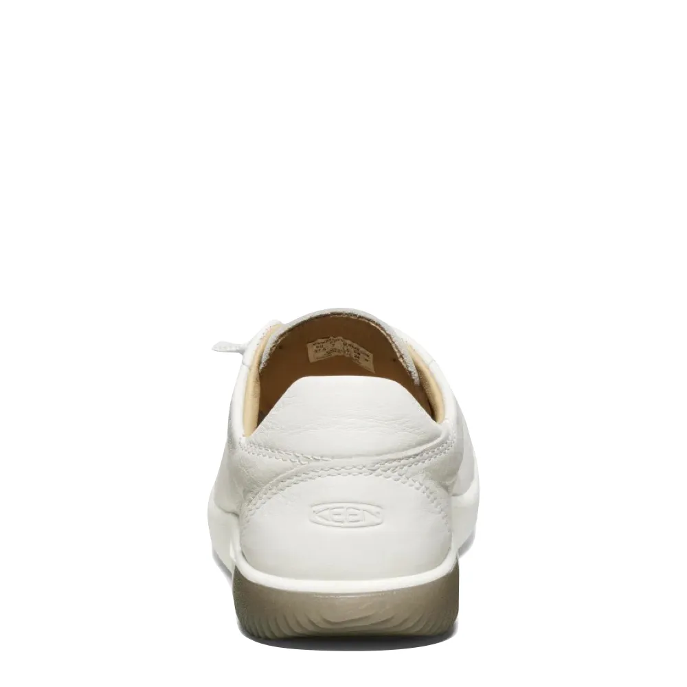 KEEN Women's KNX Leather Sneaker in Star White/Star White