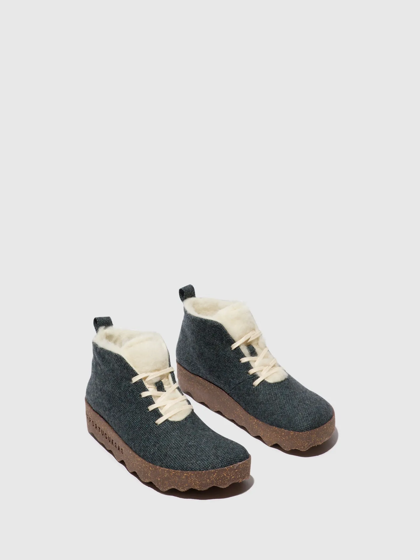 Lace-up Ankle Boots CAKE BLUE