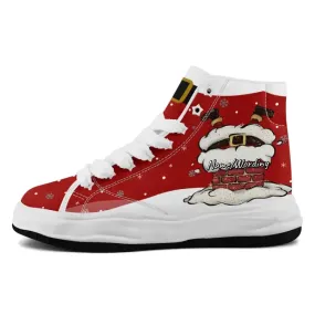 Luxury Gifts,Personalized Santa Sneakers, Custom Christmas Shoes, Canvas and Hightop Shoes, Unique Gift for Christmas