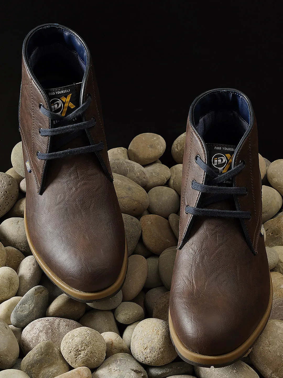 Men's Brown Round Toe Boot (IX1020)
