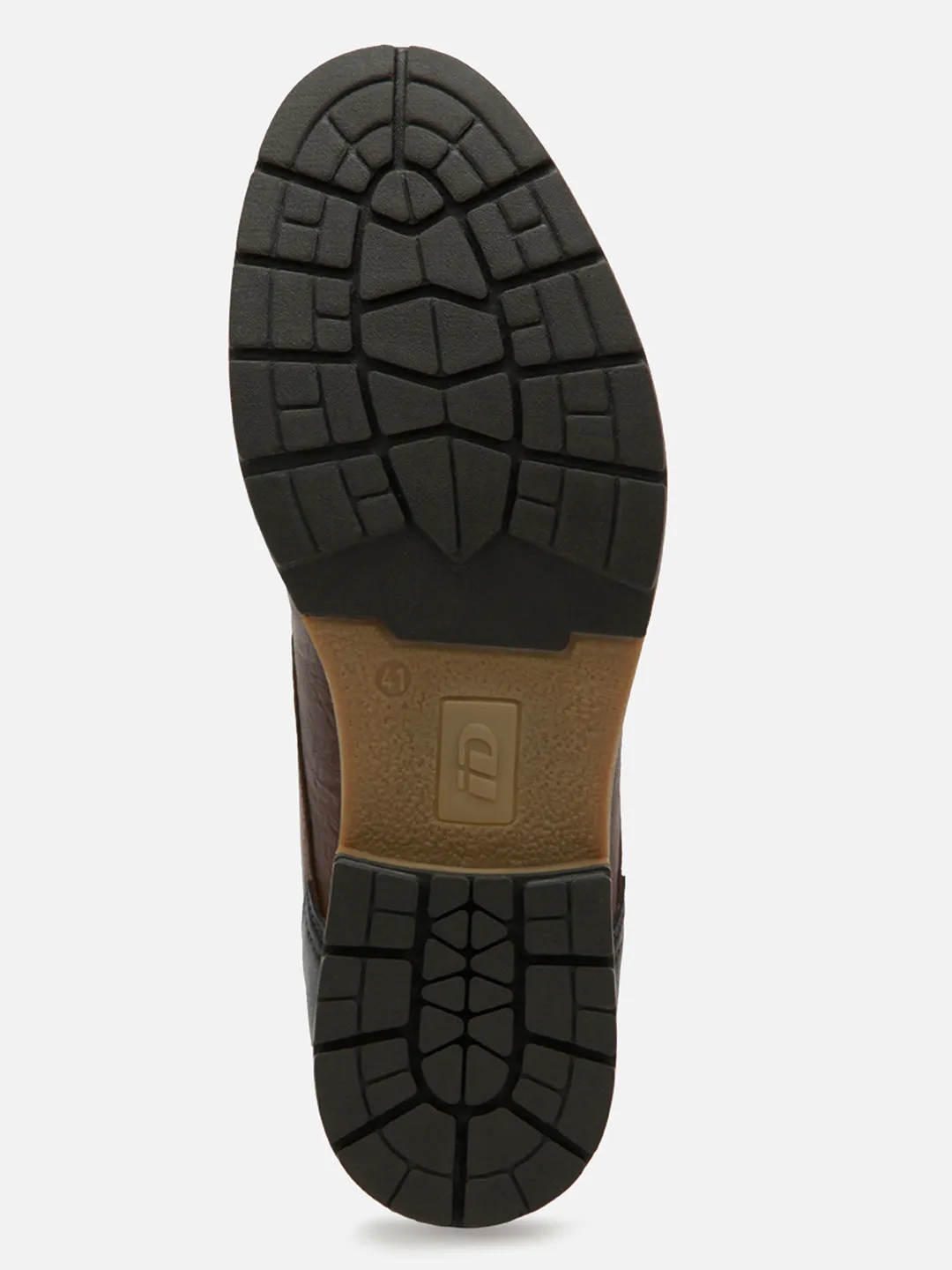 Men's Brown Round Toe Boot (IX1020)