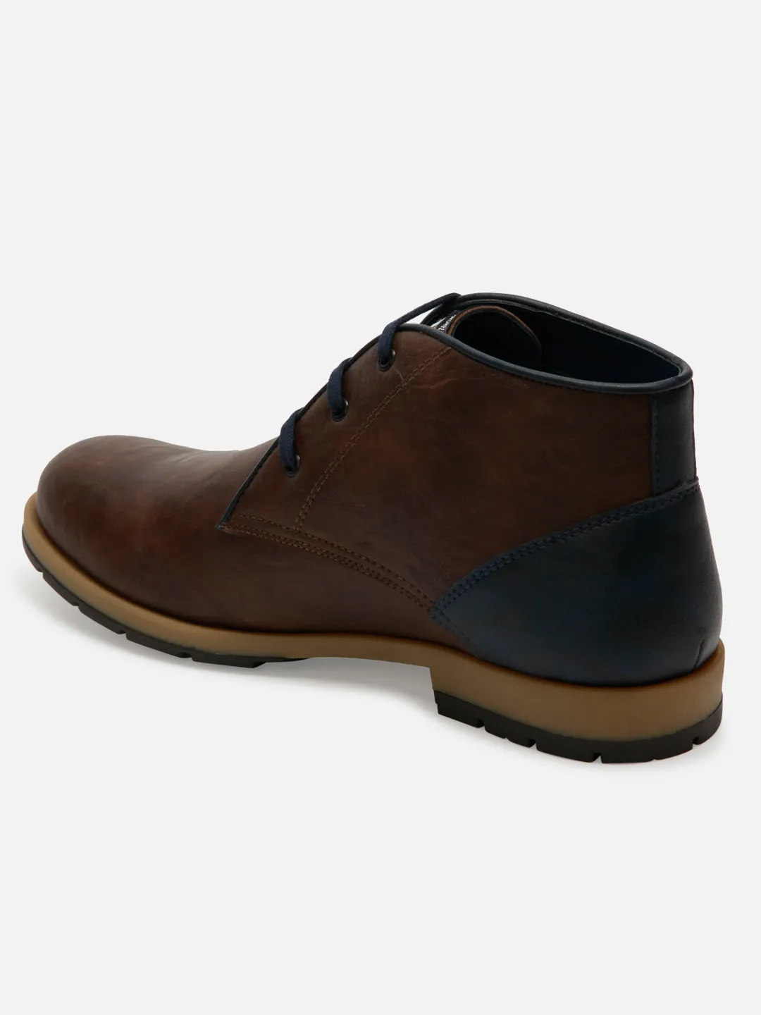 Men's Brown Round Toe Boot (IX1020)