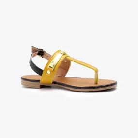 Metallic Trim Ladies Sandals