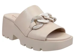 Naked Feet: ISO in BEIGE Platform Sandals