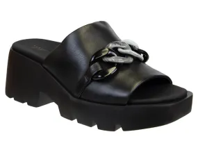 Naked Feet: ISO in BLACK Platform Sandals
