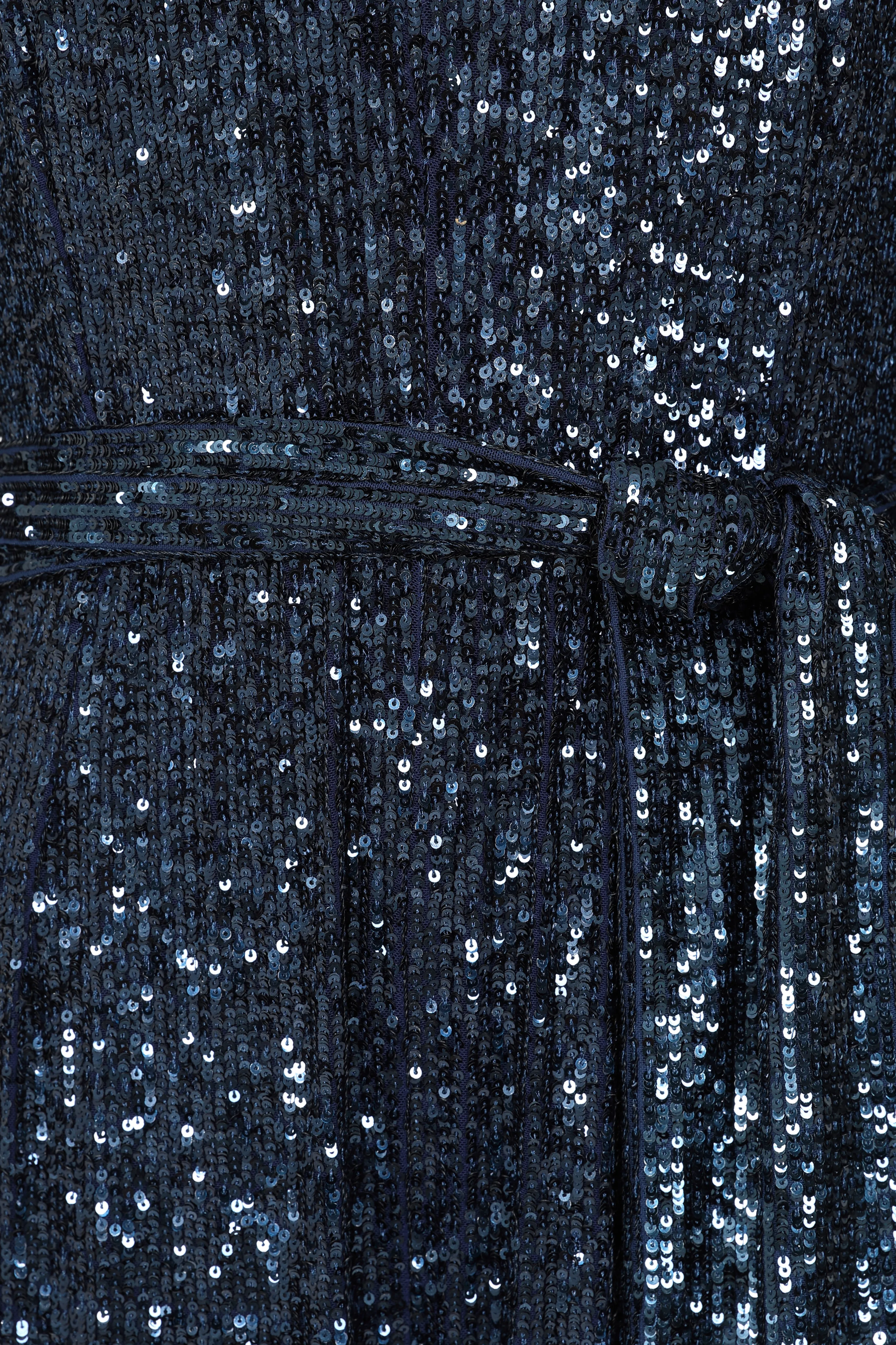 New York Jumpsuit Navy Sequin