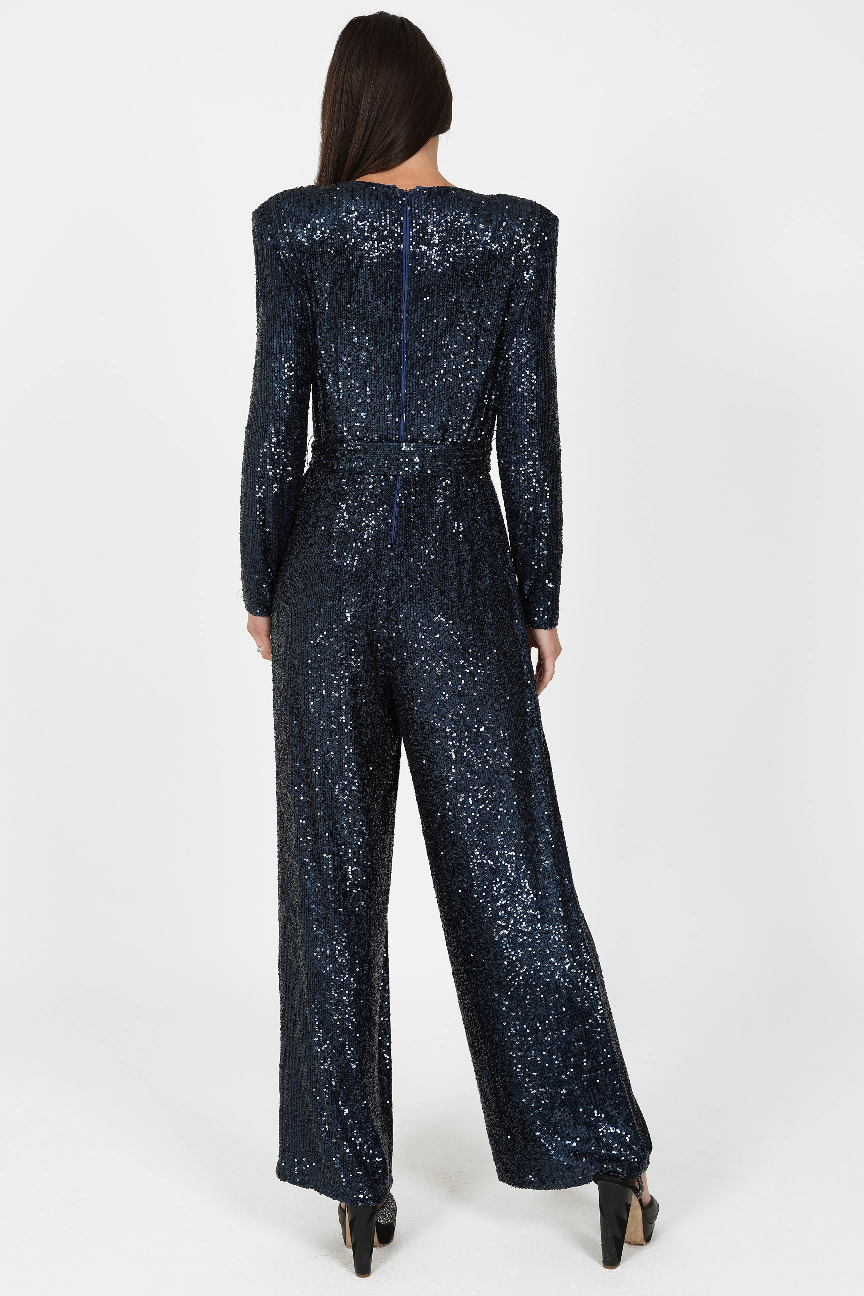 New York Jumpsuit Navy Sequin