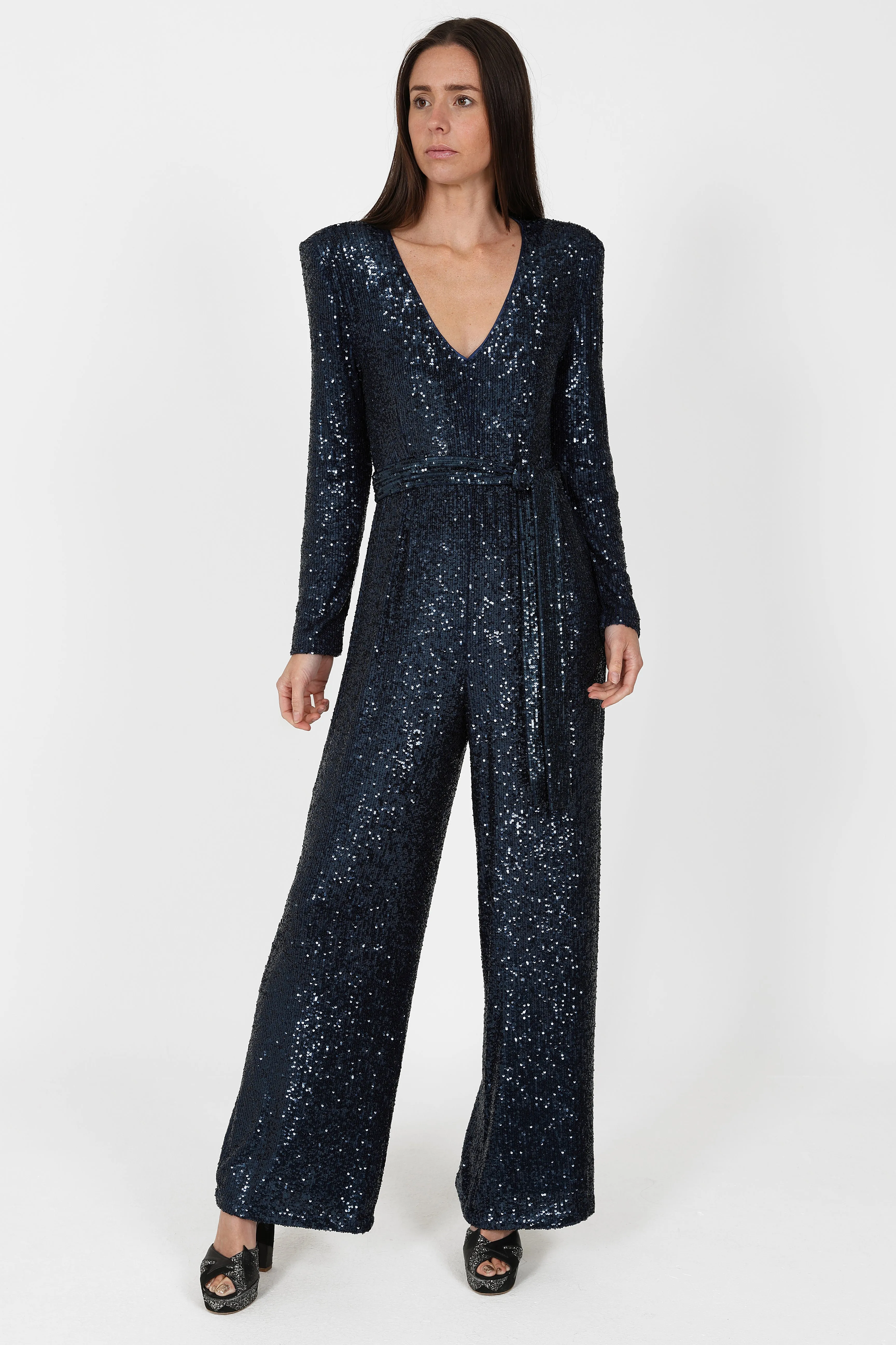 New York Jumpsuit Navy Sequin