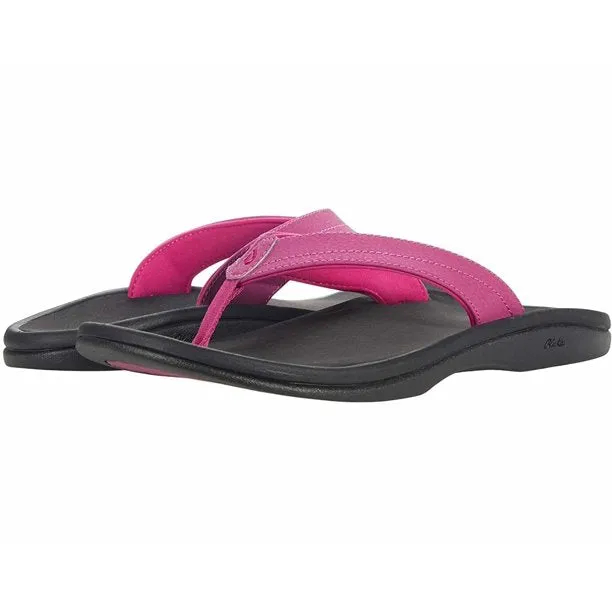Olukai Women's 'Ohana Sandal - Orchid Flower/Black 20110-7F40