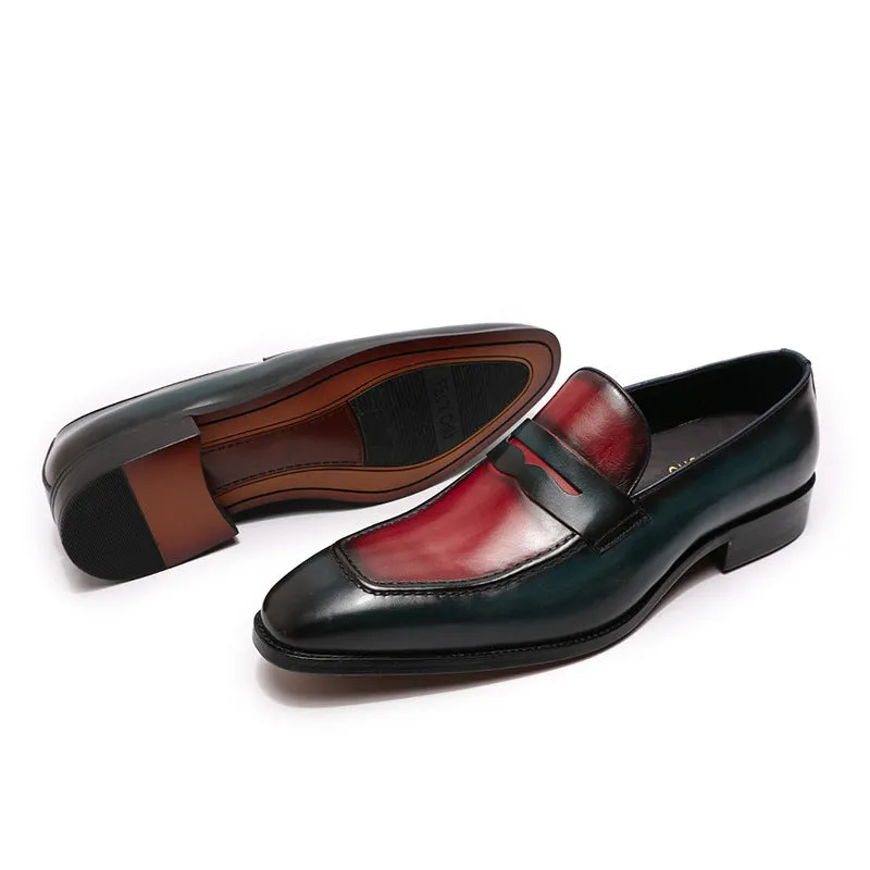 Penny Loafers Leather Shoes