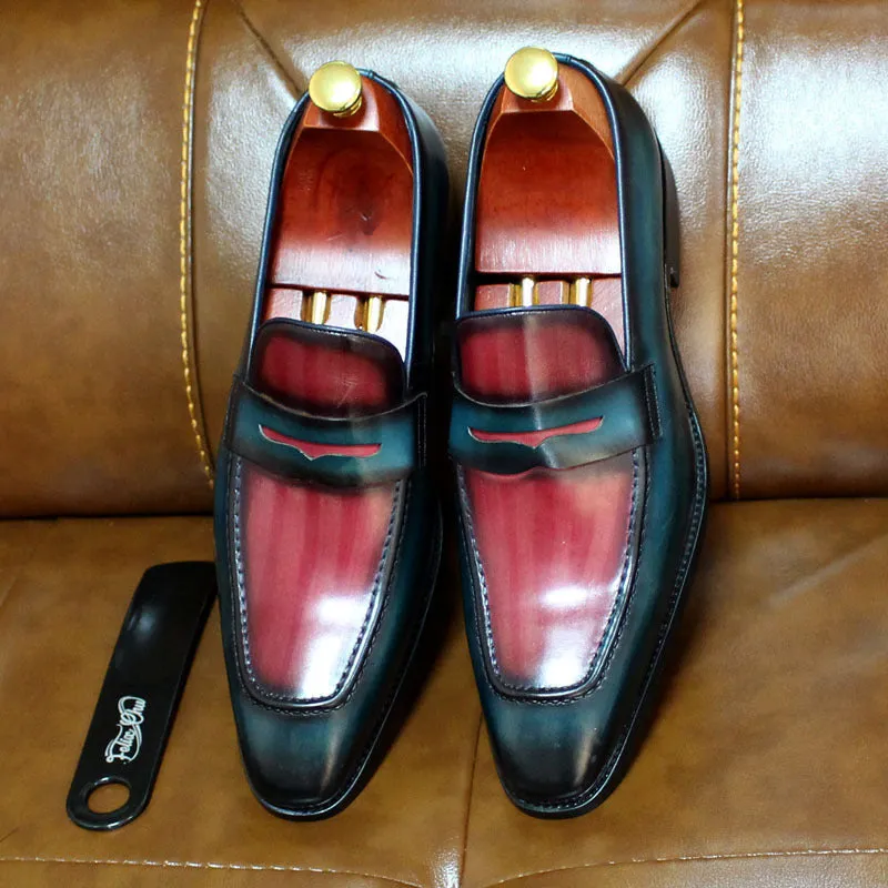 Penny Loafers Leather Shoes