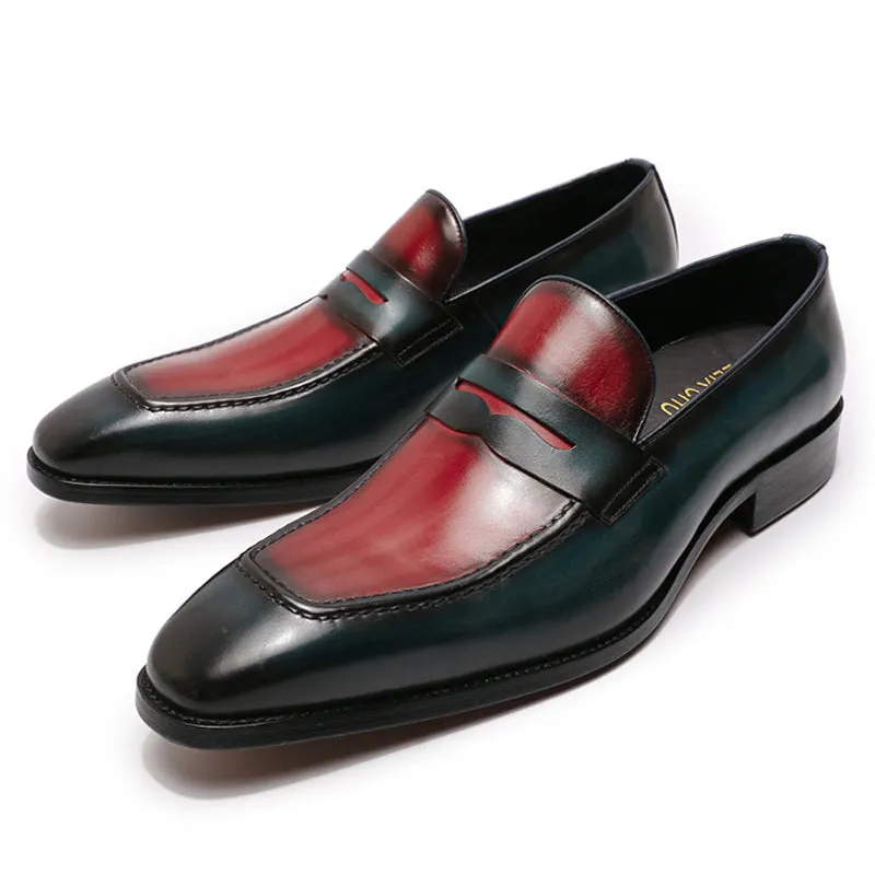 Penny Loafers Leather Shoes