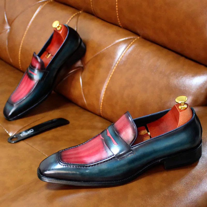 Penny Loafers Leather Shoes