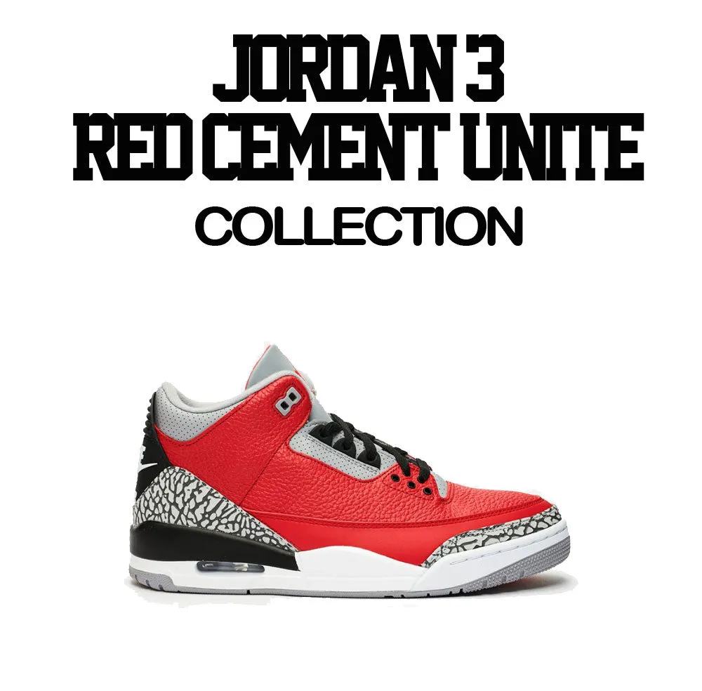 Retro 3 Red Cement Made You Look Raglan