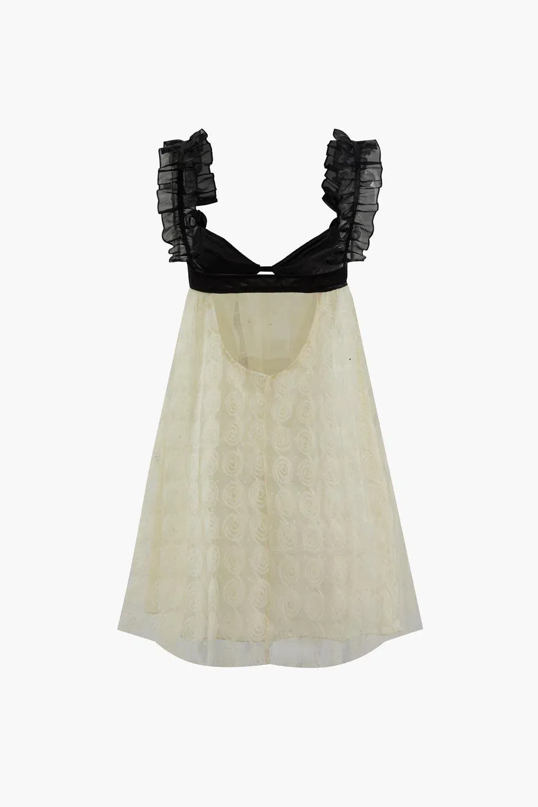 Salvia – Romantic design – Lace backless mini dress