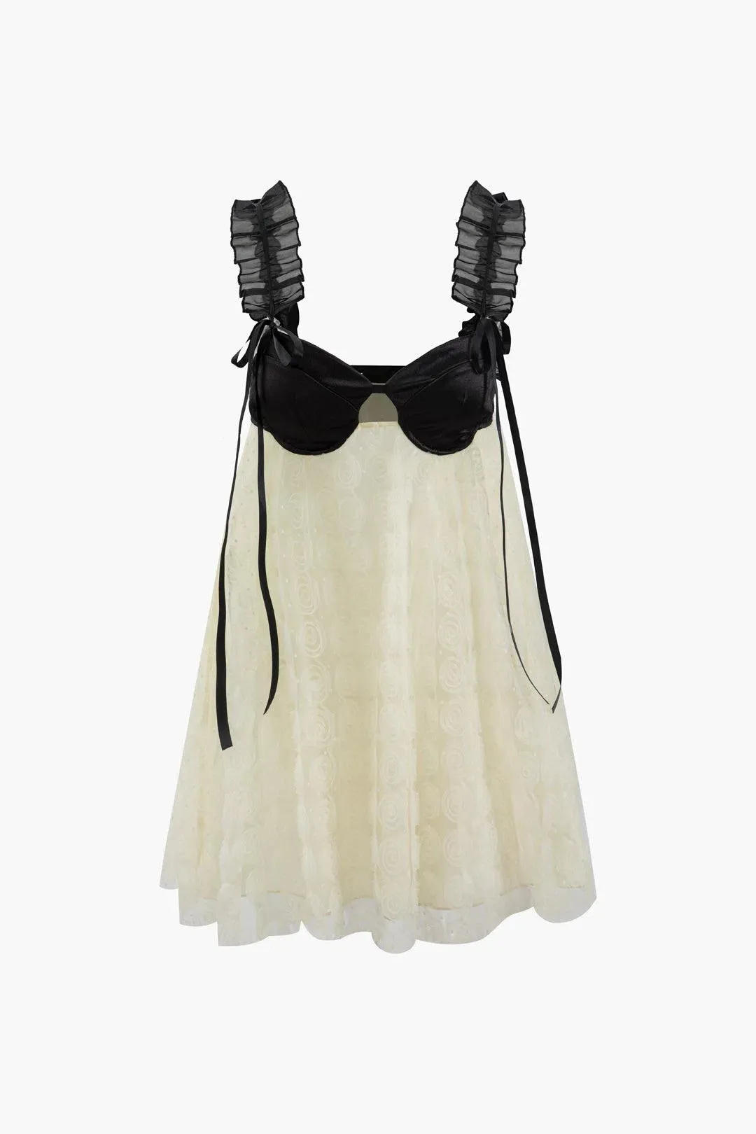 Salvia – Romantic design – Lace backless mini dress