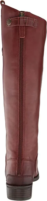 Sam Edelman Penny Burnt Brandy Rounded Toe Block Heel Knee High Equestrian Boots