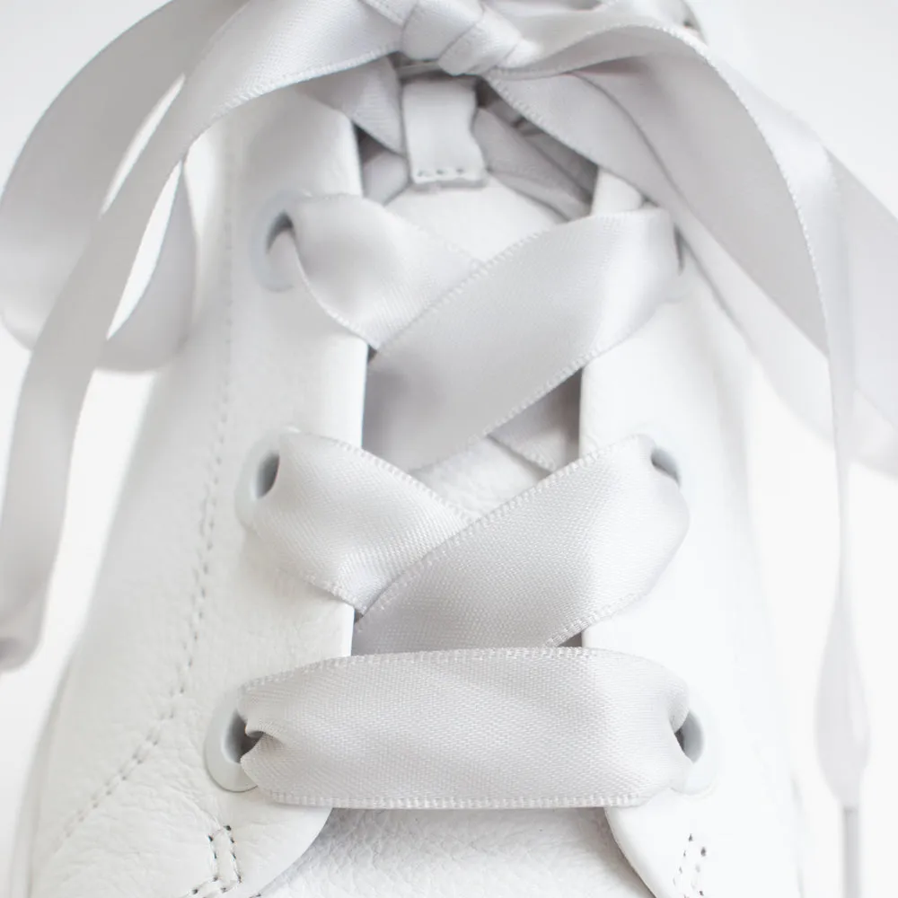 Silver Satin Laces