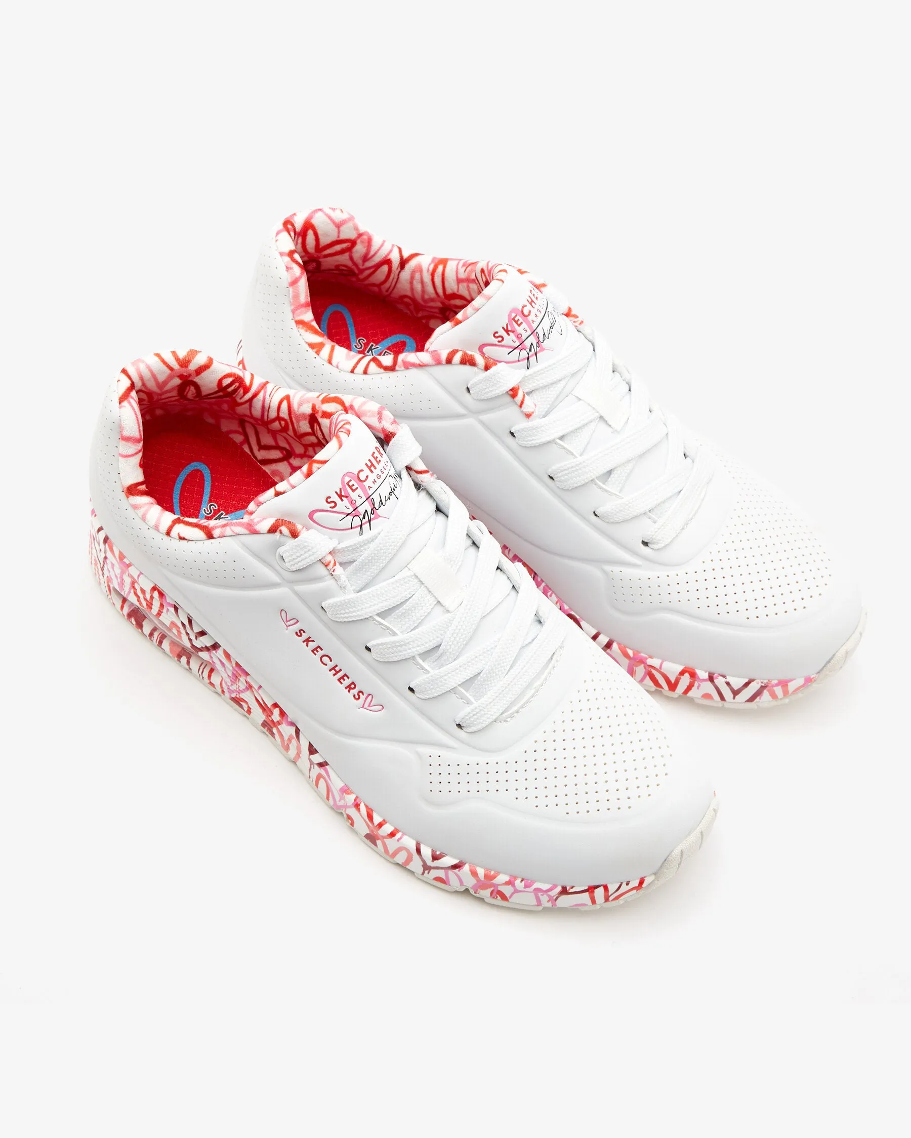 Skechers Women JGoldcrown SKECHERS Street Uno Shoes - 155506-WHT