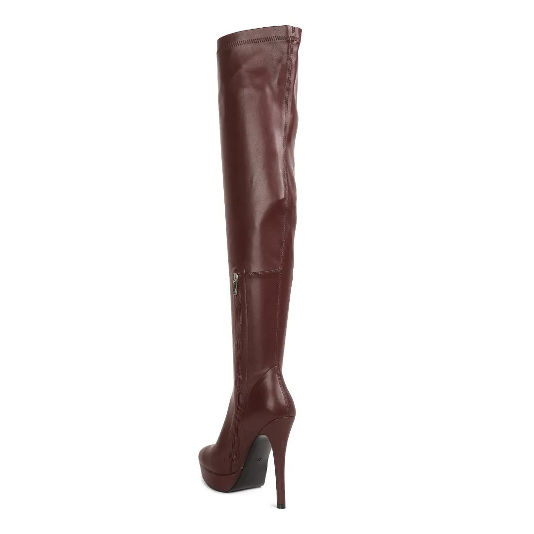 Stretch High Heeled Long Boots