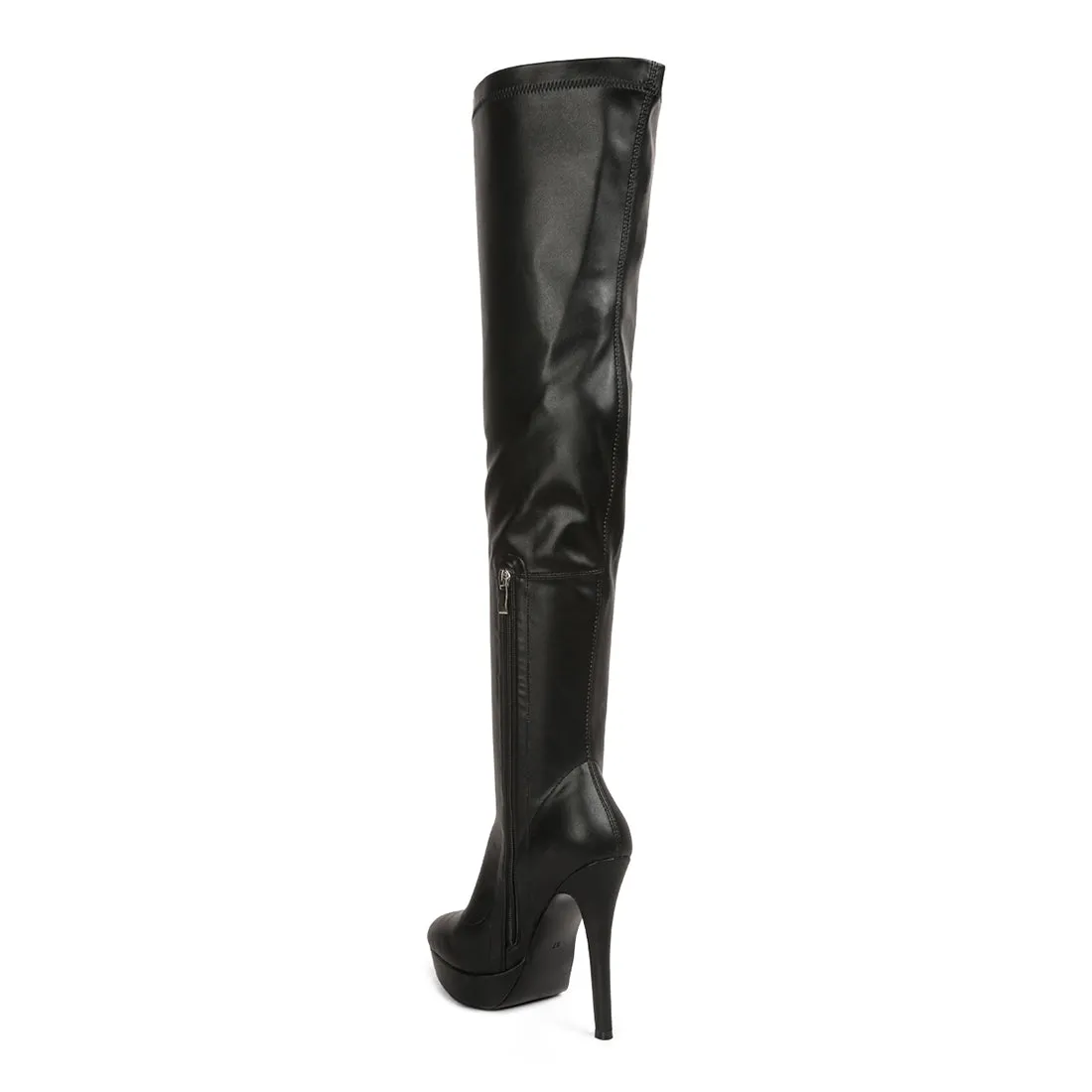 Stretch High Heeled Long Boots