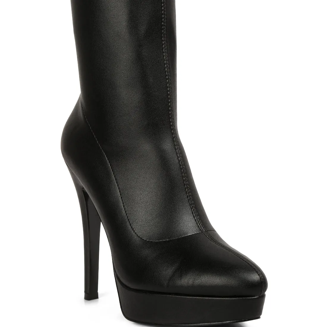 Stretch High Heeled Long Boots