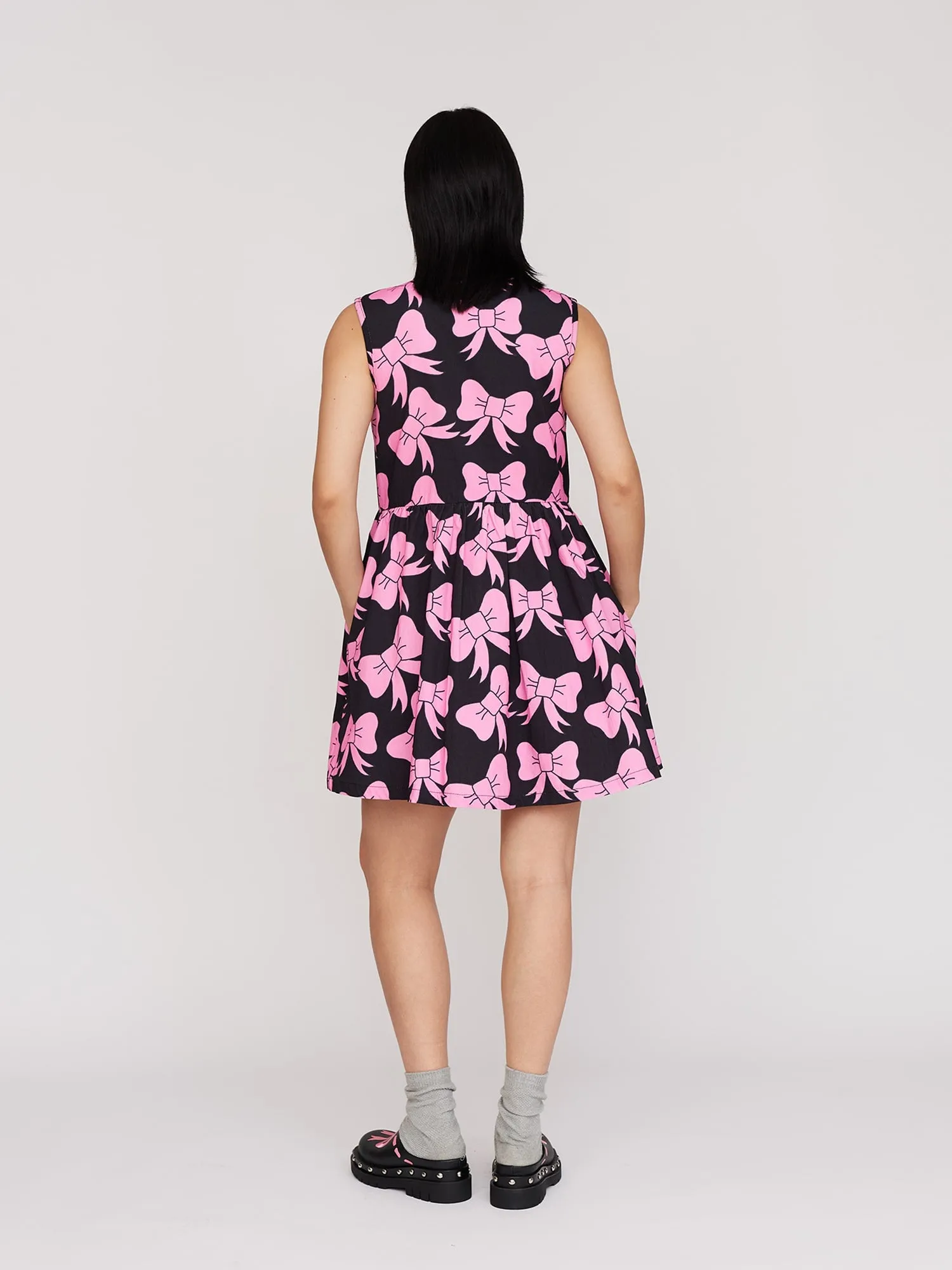 Tied In A Bow Gilet Mini Dress