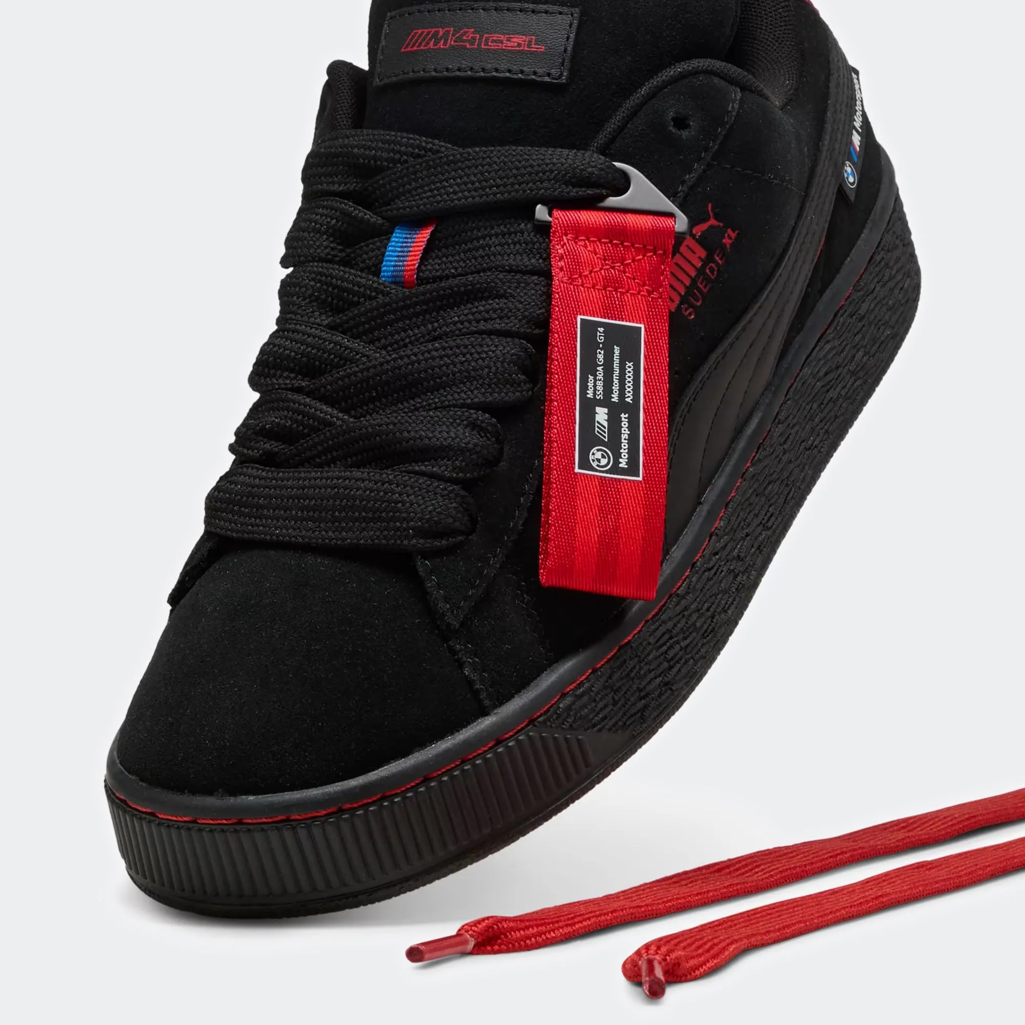 Unisex PUMA BMW M Motorsport Suede XL Sneakers Black
