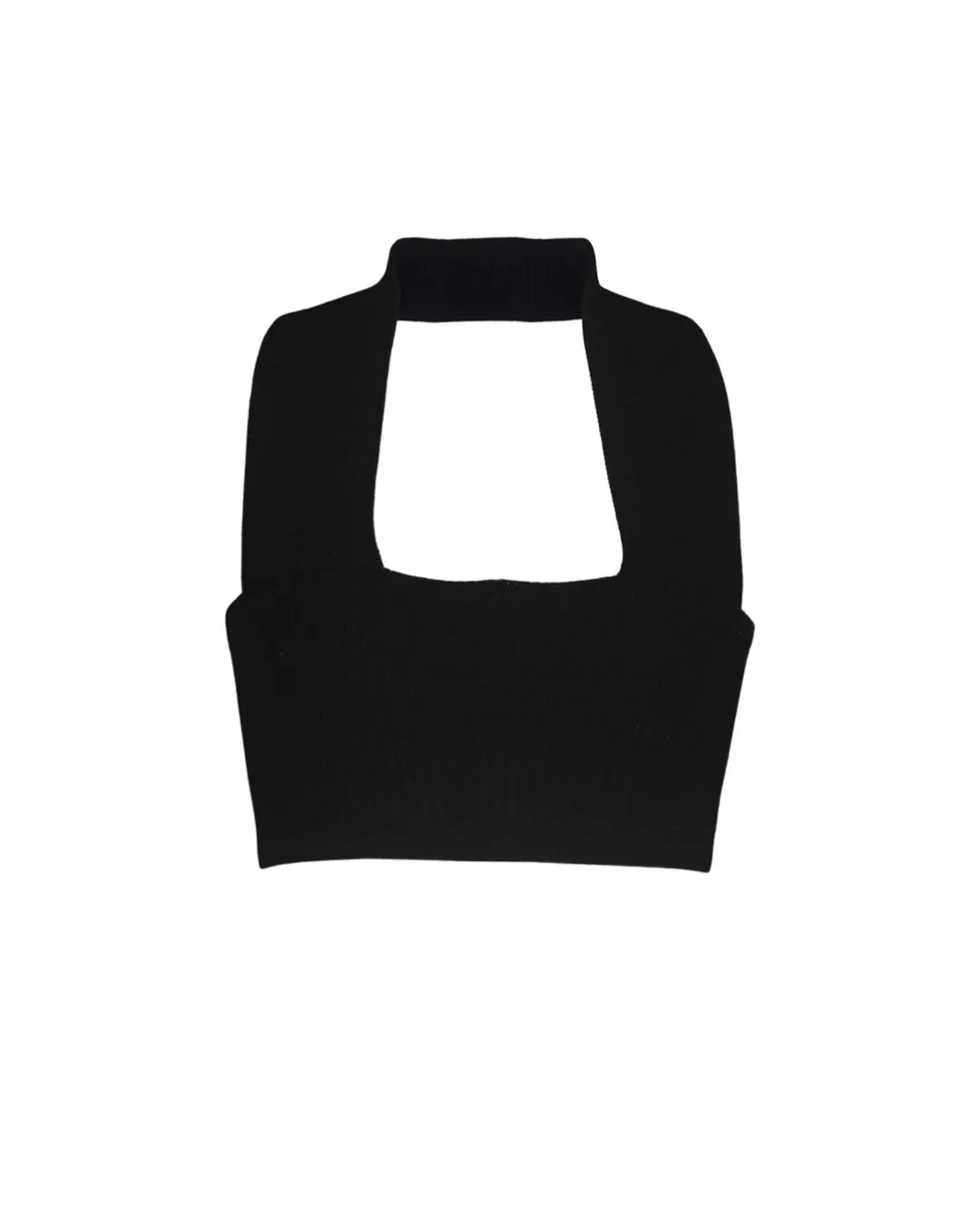 WINNIE RIBBED HALTER TOP BLUE