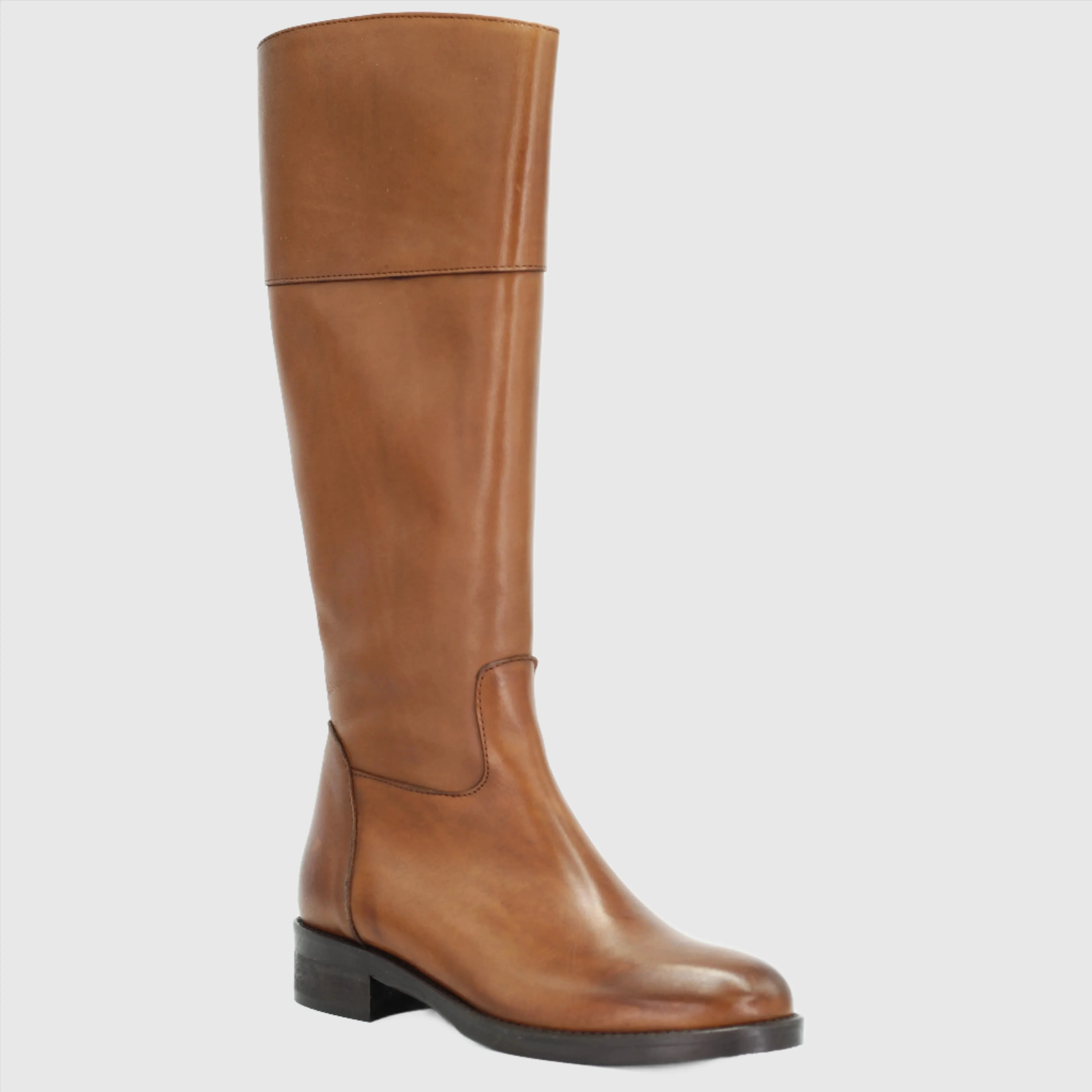 Women's equestrian boot in calf leather cuoio (GC5904)