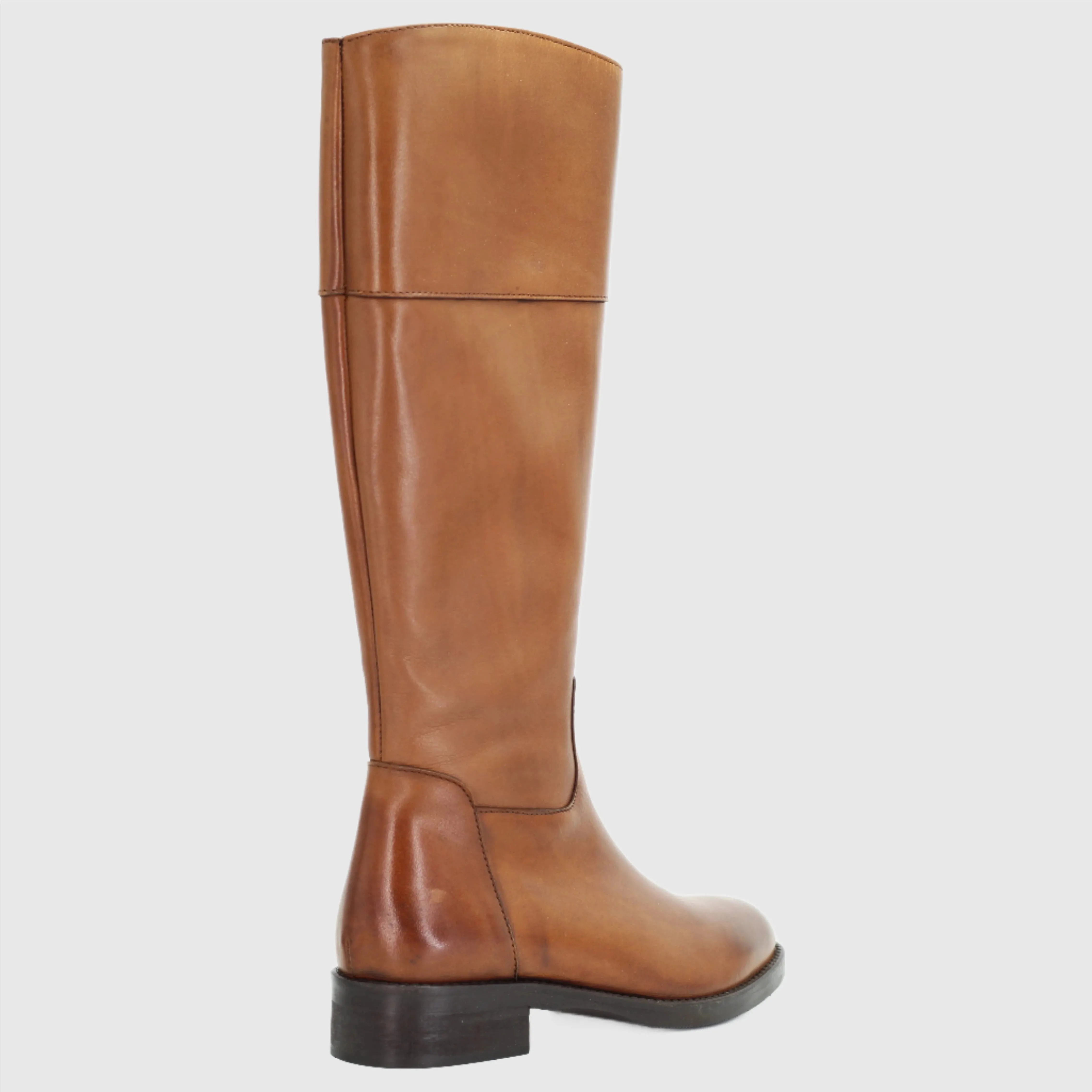Women's equestrian boot in calf leather cuoio (GC5904)
